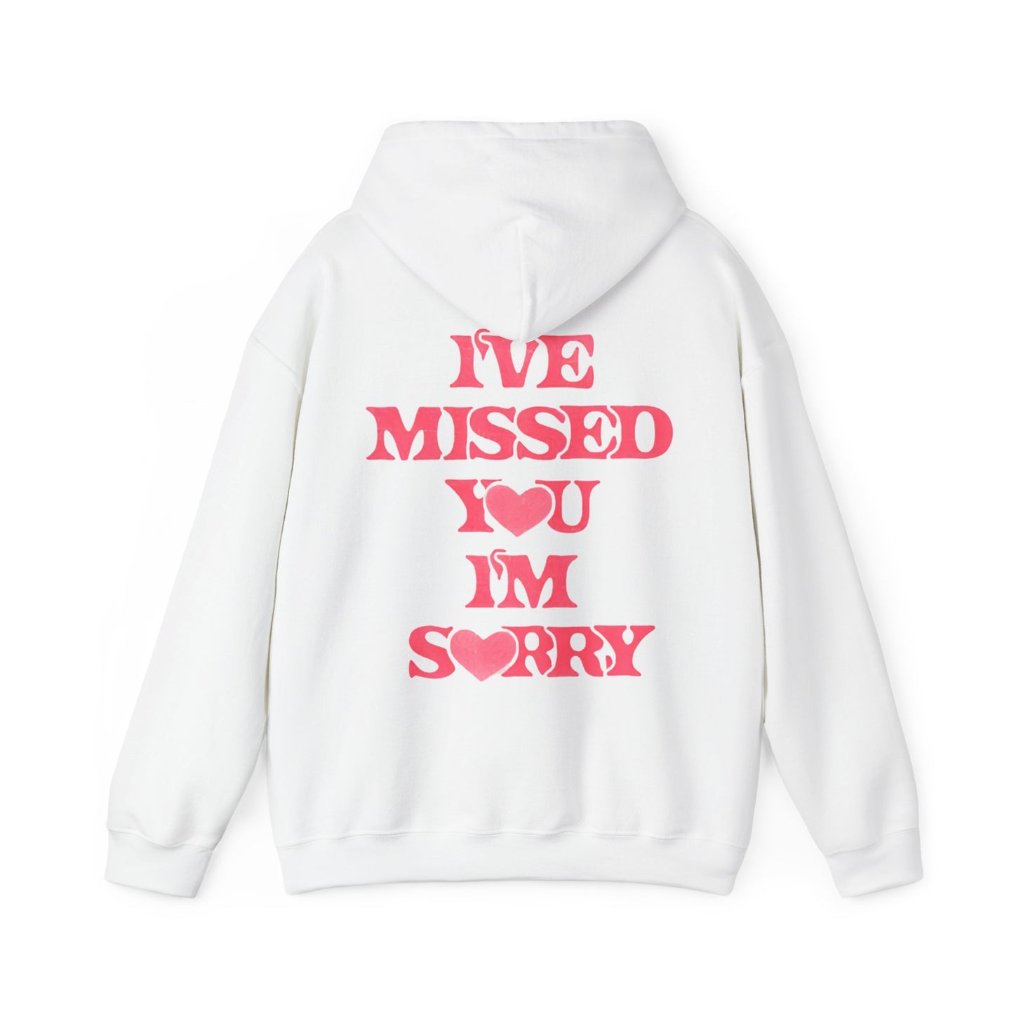 GRACIE ABRAMS TOUR MERCH - I'VE MISSED YOU, I'M SORRY WHITE HOODIE